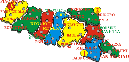 clicca sul numero per aprire l'itinerario