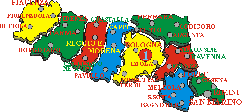 clicca sul numero per aprire gli itinerari