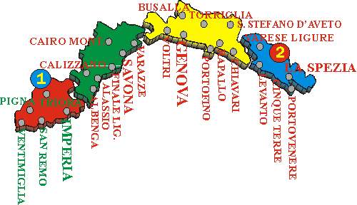 clicca sul numero per aprire l'itinerario