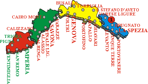 clicca sul numero per aprire gli itinerari