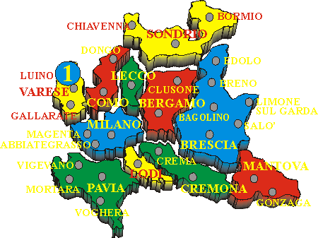 clicca sul numero per aprire l'itinerario