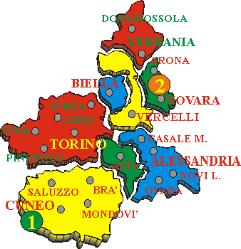 clicca sul numero per aprire gli itinerari