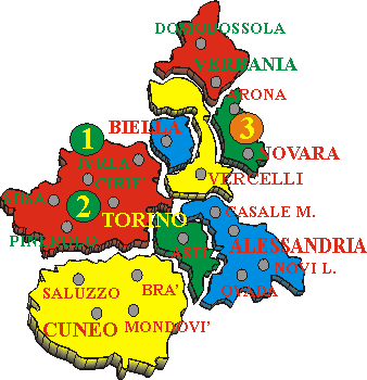 clicca sul numero per aprire gli itinerari
