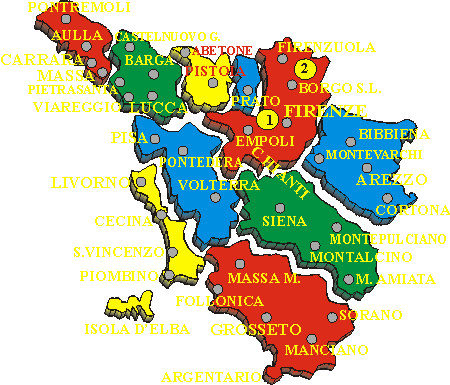 clicca sul numero per aprilre l'itinerario
