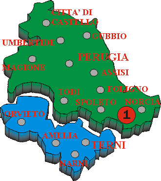 clicca sul numero per aprire gli itinerari