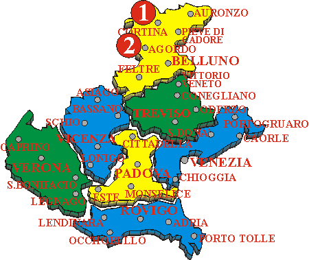 clicca sul numero per aprire gli itinerari